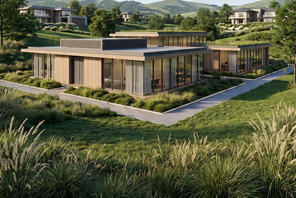 Vivienda de Tahona Valley integrada al paisaje natural